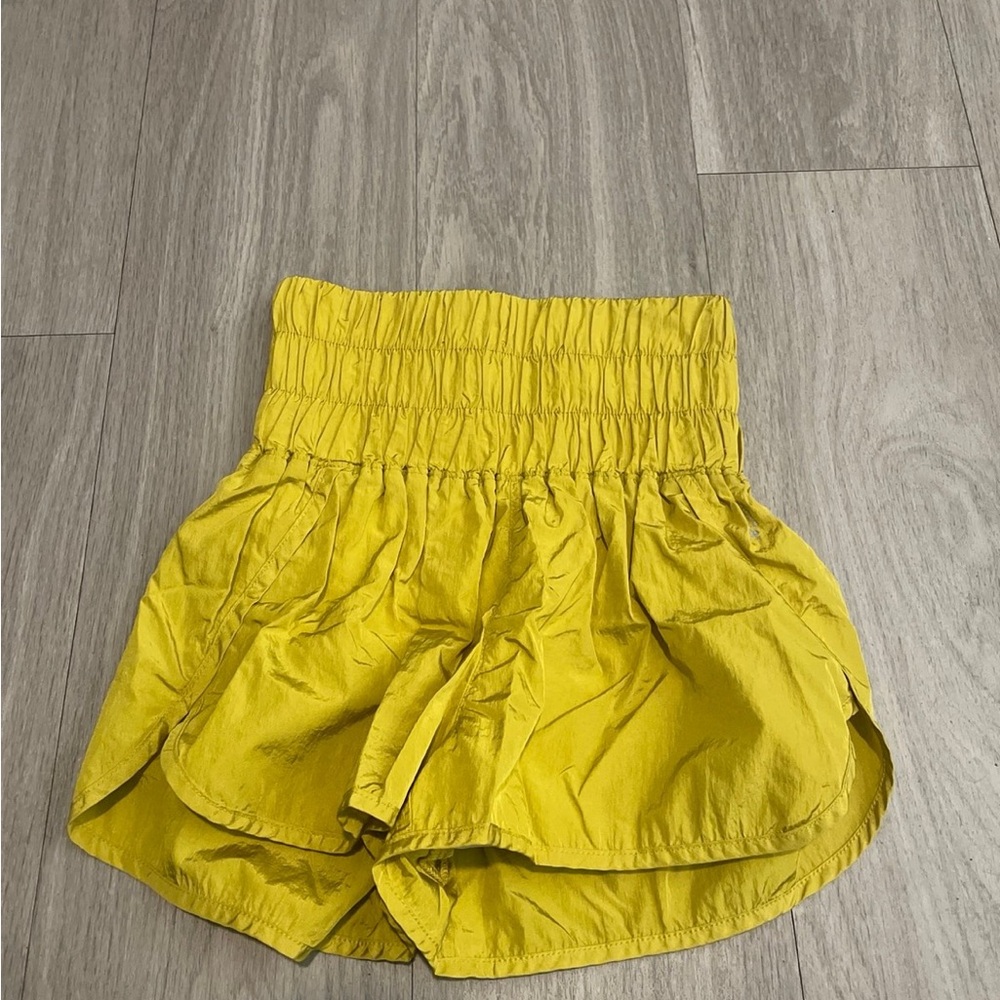 Free People Mustard Yellow Shorts